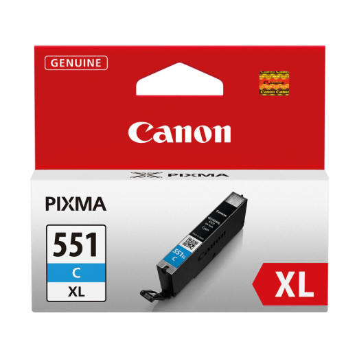 Canon Tintenpatrone 6444B001 CLI551XLC 11ml cyan, - CANCLI551XLC