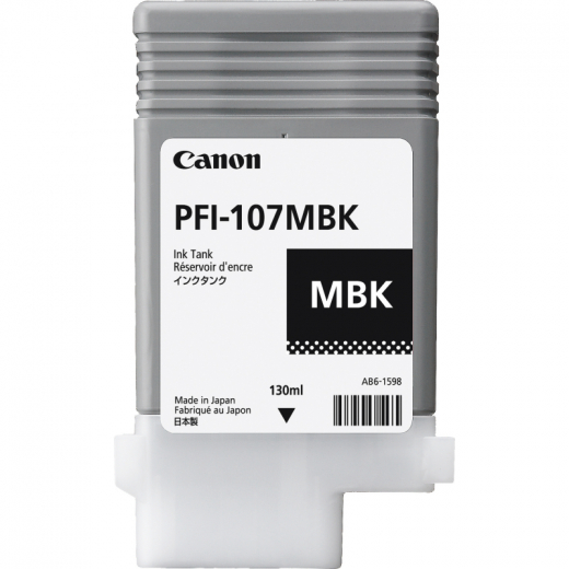 Canon Tintenpatrone 6704B001 PFI107MBK 130ml matt schwarz, - CANPFI107MBK