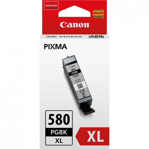 Canon Tintenpatrone PGI-580XLPGBK 2024C001 18,5ml schwarz, - CANPGI580XLPGBK