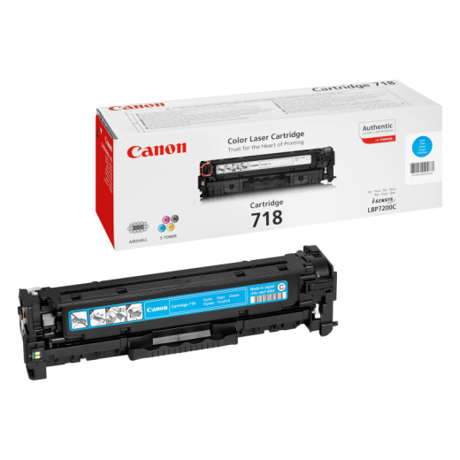 Canon Toner 2661B002 718 2.900 Seiten cyan, - CAN718C