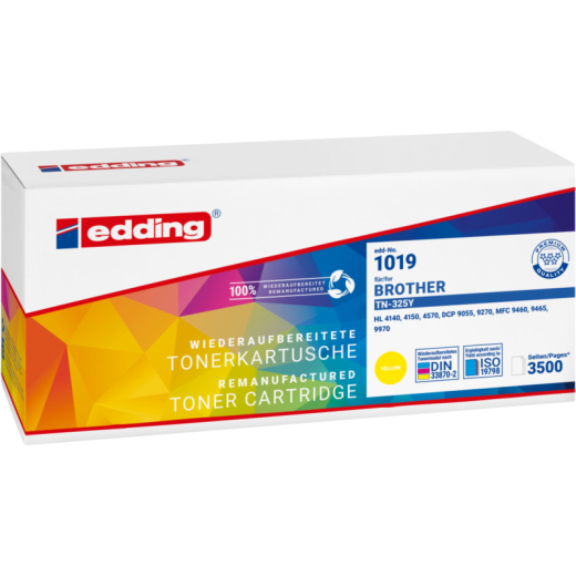 edding Toner 18-1019 wie Brother TN-325Y gelb, - EDD181019