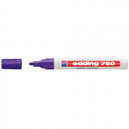 edding Lackmarker 750 4-750-9-008 2-4mm Rundspitze permanent violett, - 5651823