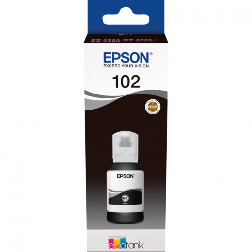 Epson Nachfülltinte C13T03R140 102 127ml schwarz, - EPST03R140