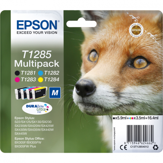 Epson Tintenpatrone C13T12854012 sw/c/m/y 4 St./Pack., - EPST12854012