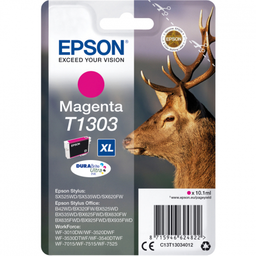 Epson Tintenpatrone C13T13034012 T1303 10,1ml magenta, - EPST13034012