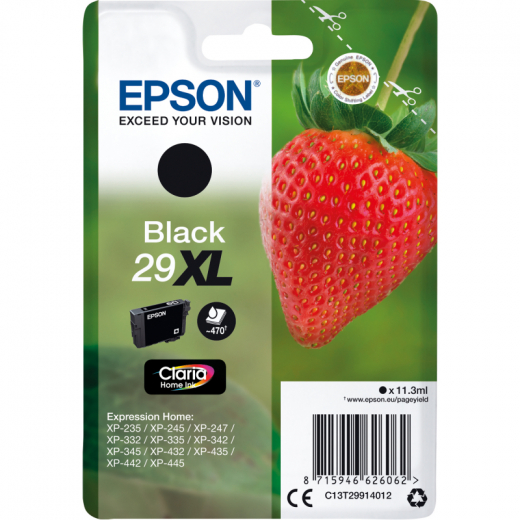 Epson Tintenpatrone C13T29914012 29XL 11,3ml 470Seiten schwarz, - EPST29914012