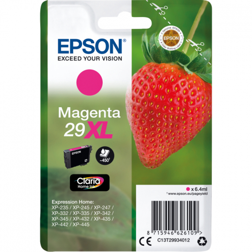 Epson Tintenpatrone C13T29934012 29XL 6,4ml 450Seiten magenta, - EPST29934012