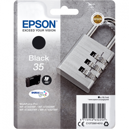 Epson Tintenpatrone C13T35814010 35 16,1ml schwarz, - EPST35814010