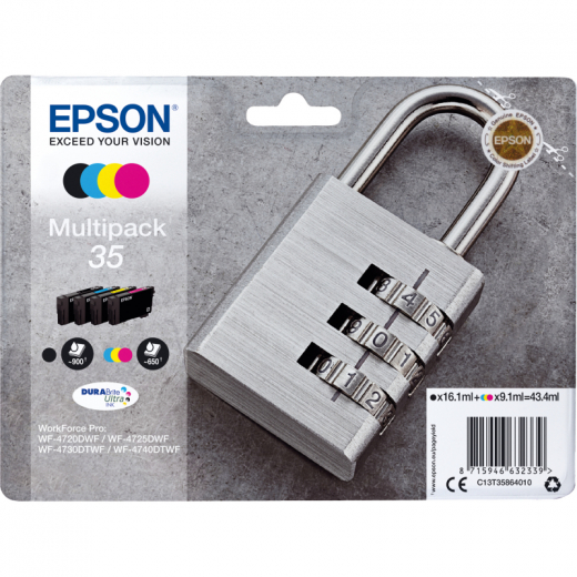 Epson Tintenpatrone C13T35864010 35 sw/c/m/y 4 St./Pack., - EPST35864010