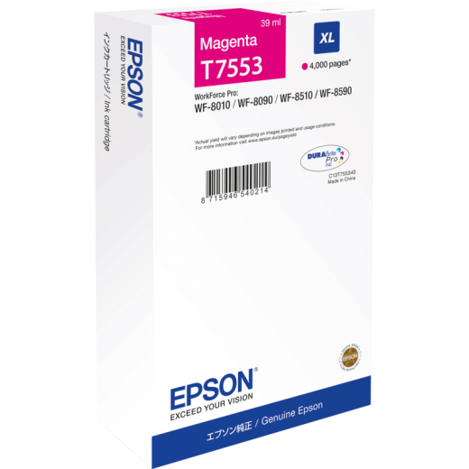 Epson Tintenpatrone C13T75534N T7553 4.000Seiten magenta, - 101677030