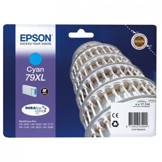 Epson Tintenpatrone C13T79024010 79XL 2.000Seiten cyan, - EPST79024010