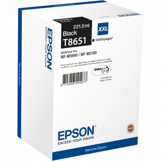 Epson Tintenpatrone C13T865140 221ml 10.000Seiten schwarz, - EPST865140