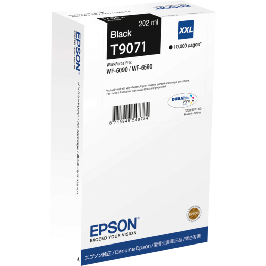 Epson Tintenpatrone C13T90714N 10.000S 202ml sw,