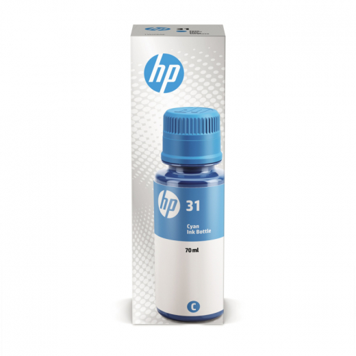 HP Tintenflasche 1VU26AE Nr.31 70ml cyan, - HPA1VU26AE