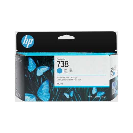 HP Tintenpatrone 498N5A 738 130ml cyan,