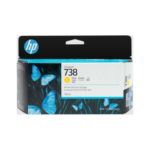 HP Tintenpatrone 498N7A 738 130ml gelb,