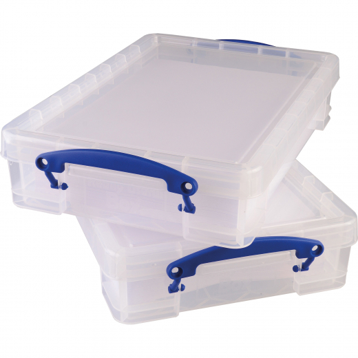 Really Useful Box Aufbewahrungsbox 4C 39x8,8x24cm 4l transparent, - 600071