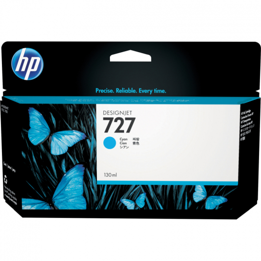 HP Tintenpatrone B3P19A 727 130ml cyan, - HPAB3P19A