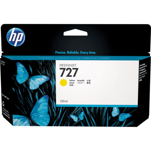 HP Tintenpatrone B3P21A 727 130ml gelb, - HPAB3P21A