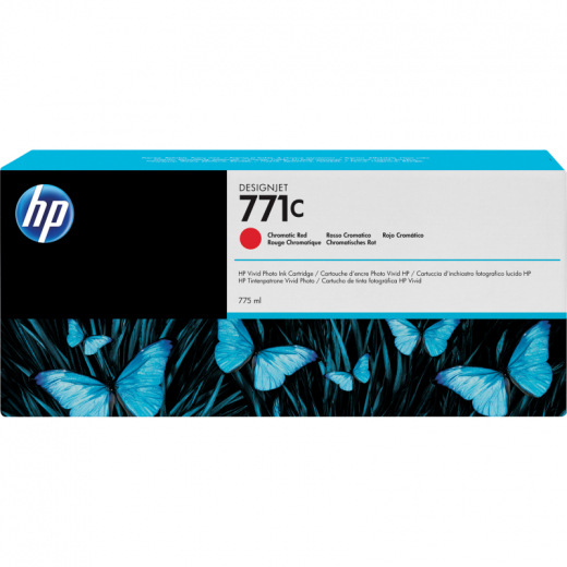 HP Tintenpatrone B6Y08A 771C 775ml rot, - HPAB6Y08A