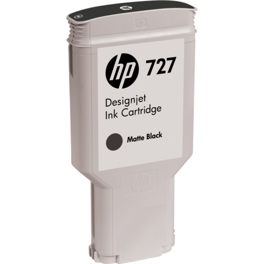 HP Tintenpatrone C1Q12A 727 300ml mattschwarz, - HPAC1Q12A