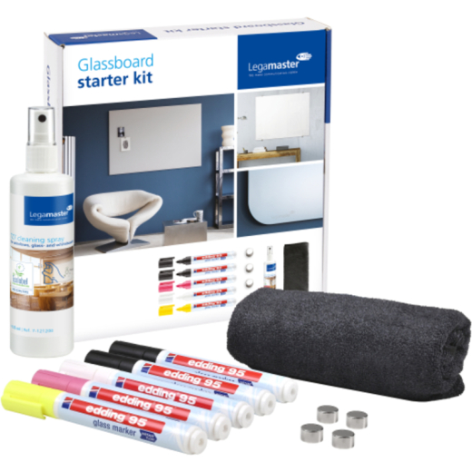 Legamaster Glasboard Starter kit 7-125200,
