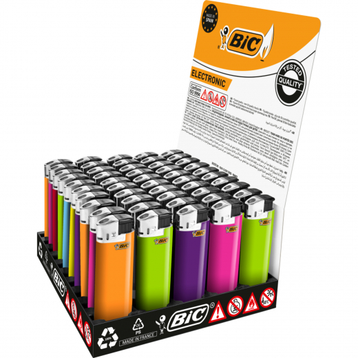 BIC Feuerzeug ELECTRONIC J38 862274 50St., - 604538