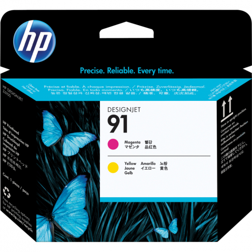 HP Tintenpatrone C9461A 91 magenta/gelb, - C9461A