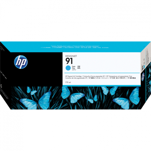 HP Tintenpatrone C9467A 91 775ml cyan, - C9467A