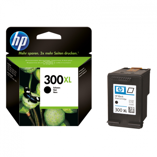 HP Tintenpatrone CC641EE 300XL 12ml schwarz, - HPACC641EE