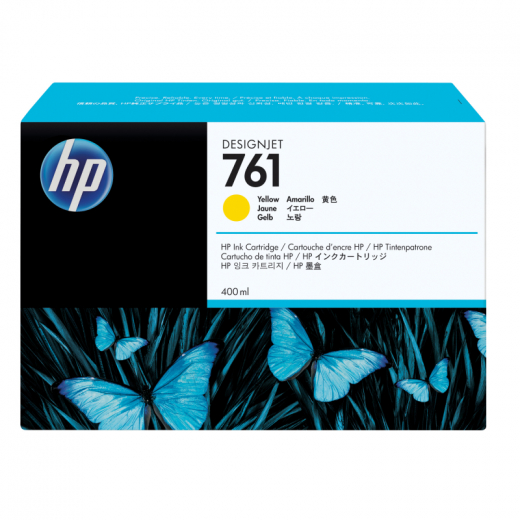 HP Tintenpatrone CM992A 761 400ml gelb, - HPACM992A