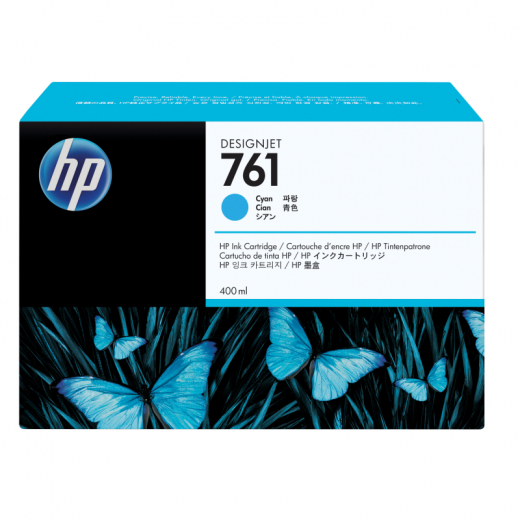 HP Tintenpatrone CM994A 761 400ml cyan, - HPACM994A