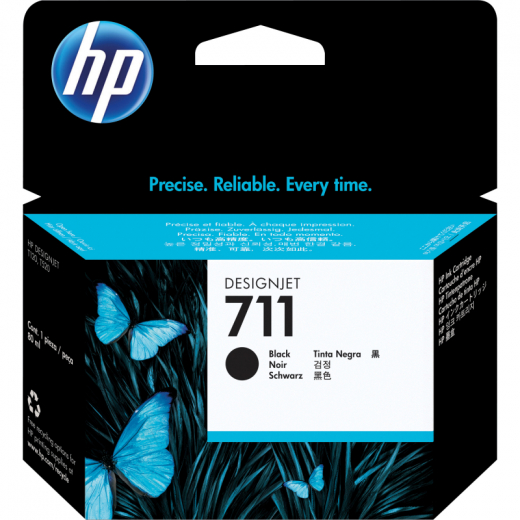 HP Tintenpatrone CZ133A 711 80ml schwarz, - HPACZ133A