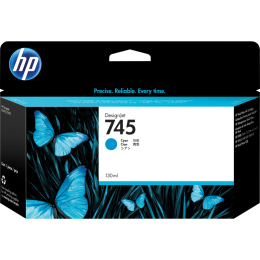 HP Tintenpatrone F9J97A Nr.745 130ml cyan, - 801661