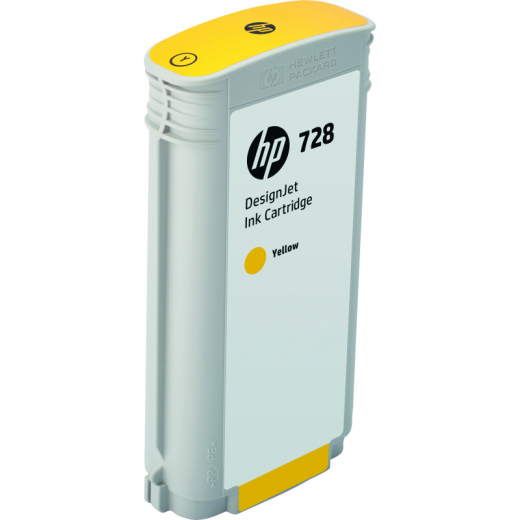 HP Tintenpatrone Nr.728 F9J65A HC 130ml gelb, - HPAF9J65A