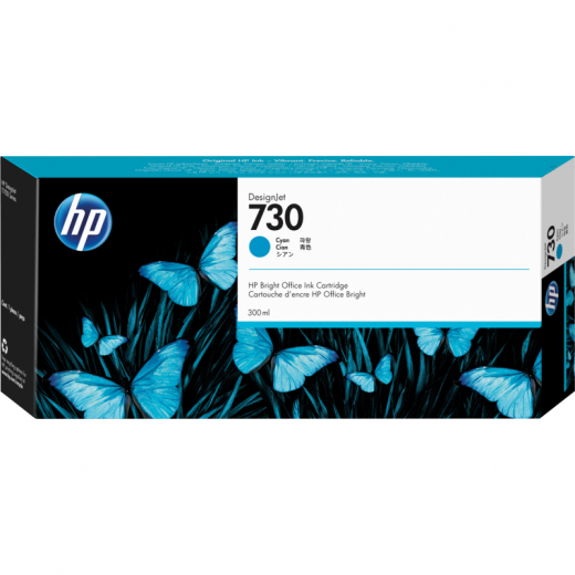 HP Tintenpatrone P2V68A Nr.730 300ml cyan, - 577273001