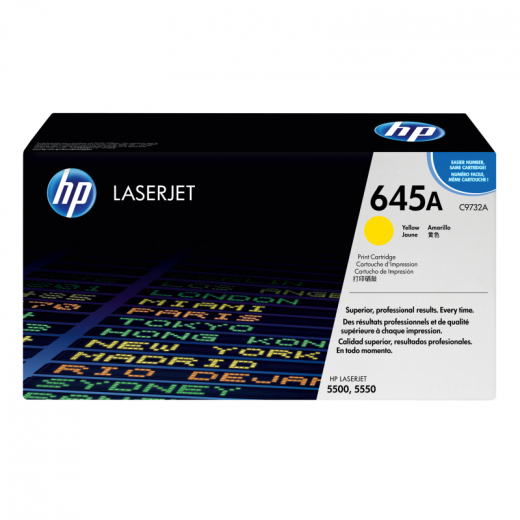 HP Toner C9732A 645A 12.000Seiten gelb, - HPAC9732A