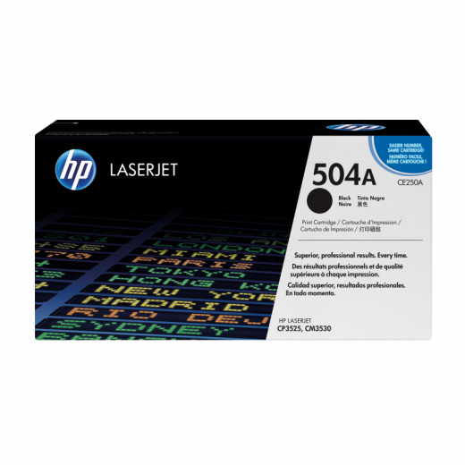 HP Toner CE250A 504A 5.000Seiten schwarz, - HPACE250A