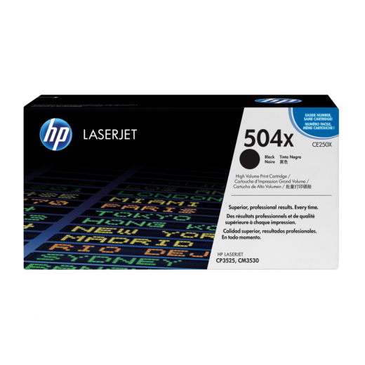 HP Toner CE250X 504X 10.500Seiten schwarz, - HPACE250X