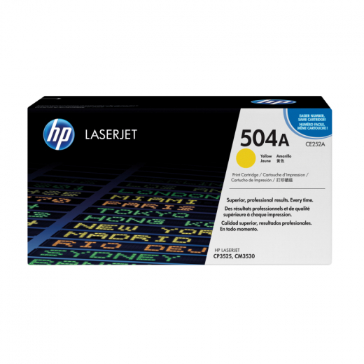 HP Toner CE252A 504A 7.000Seiten gelb, - HPACE252A