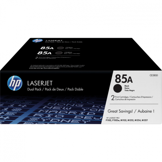 HP Toner CE285AD 85A 1.600Seiten schwarz 2 St./Pack., - HPACE285AD