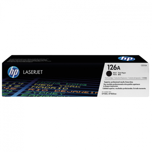 HP Toner CE310A 126A 1.200Seiten schwarz, - HPACE310A