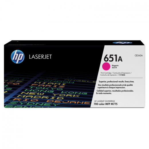 HP Toner CE343A 651A 16.000Seiten magenta, - HPACE343A