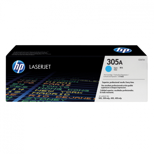 HP Toner CE411A 305A 2.600Seiten cyan, - HPACE411A