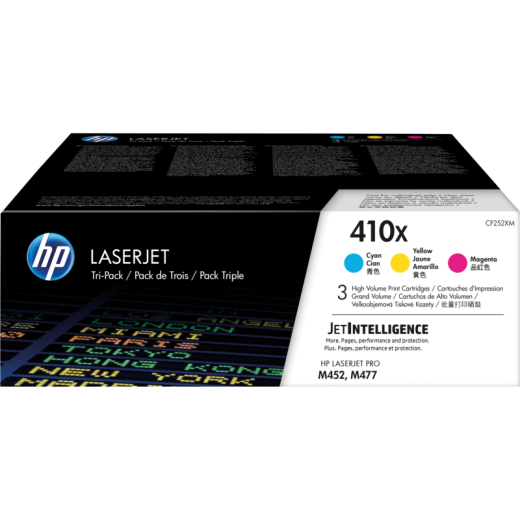 HP Toner CF252XM 410X 5.000Seiten c/m/y 3 St./Pack.,