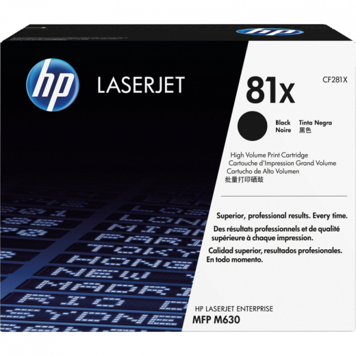 HP Toner CF281X 81X 25.000Seiten schwarz, - HPACF281X