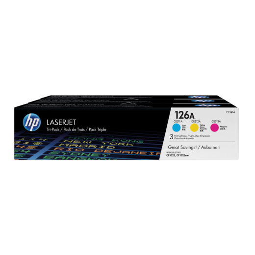 HP Toner CF341A 126A 1.000Seiten c/m/y 3 St./Pack.,