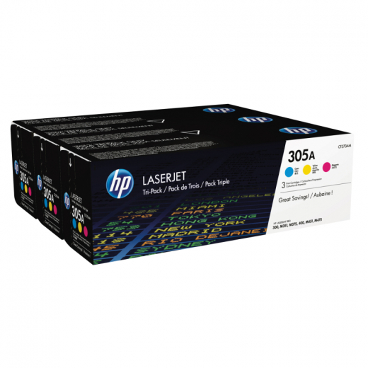 HP Toner CF370AM 305A c/m/y 3 St./Pack., - HPACF370AM