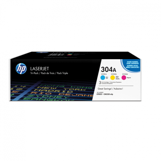 HP Toner CF372AM 304A c/m/y 3 St./Pack., - HPACF372AM