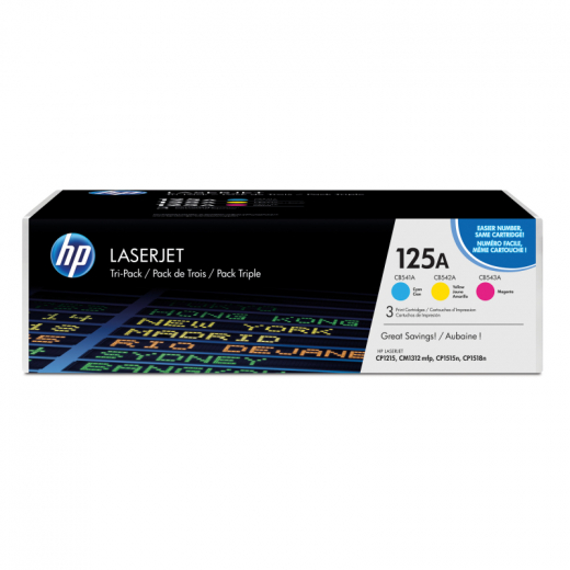 HP Toner CF373AM 125A c/m/y 3 St./Pack., - HPACF373AM